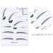 Mikinona Eyebrow Template 2 Eyebrow Shaping Stencils Microblading Stencils Eyebrow Card Eyebrow Stickers A607 Template Simple - Buy Online on SooperMarket.com
