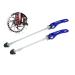 PLATT Bike Wheel Hub Skewers MTB Quick Release Skewers Front and Rear Axle Fit for Road Bike,Mountain Bike,BMX (1Pair) blue