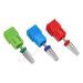 3PC Safety Nail Drill Set - Professional Polishing Tools for Acrylic & Gel Nails | Medium-Fine Coarse Bits (Silver) - Ideal for Nail Art & Care - Buy Online on SooperMarket.com
