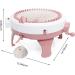 48-Needle Knitting Machine with Row Counter for Adults/Kids - DIY Scarf, Hat, Sock - Rotating Double Knits - Smart Weaving Loom - Buy Online on SooperMarket.com