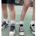 Couple Holding Hands Magnetic 3D Doll Socks - 2 Pair White Mid-Tube Funny Socks - Buy Online on SooperMarket.com