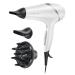 Remington Hydraluxe Hair Dryer with Moisture Lock Conditioners - Includes Diffusor and Slim Styling Wide Drying Concentrators - AC8901 White Single
