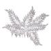 Mikinona Bridal Comb Insert Comb Flowers Decoration Silver Clips for Hair Wedding Ceremony Decorations Rhinestone Barrettes for Women Hair Bling Temperament Accessories Alloy Miss