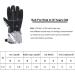 Buy 7-Mi Waterproof Winter Gloves for Boys 8-10 Years | Snow & Snowboarding Gear | Black Leather Cuffs - Buy Online on SooperMarket.com