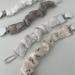 Mimuselina 4-Pack Pacifier Chain with Metal Clip for Babies - Fabric Pacifier Strap & Clip (Neutro) | International Shipping Available - Buy Online on SooperMarket.com