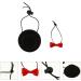 POPETPOP Guinea Pig Outfit Hamster Hat and Bowtie Set - Small Animal Costume for Parties and Festivals - Perfect for Rats, Sugar Gliders, Rabbits, Chinchillas, Ferrets, and Cats - Black - Buy Online on SooperMarket.com