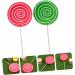 Alipis 4 Pcs Wedding Decoration Decorative Fake Lollipop Fake Lollipops Fake Lollipop Model Rainbow Lollipop Red Swirl Lollipops Toys Decorative Lollipop Ornament Wooden Food Child Candy - Buy Online on SooperMarket.com