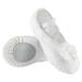 Phineein Girls Ballet Shoes for Practice Ballet Slipper for Dancing Sparkle Butterfly White 1 Big Kid