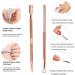 Cuticle Trimmer with Cuticle Pusher - Cuticle Remover Cuticle Nipper Professional Stainless Steel Cuticle Cutter Clipper Durable Pedicure Manicure Tools for Fingernails and Toenails (pink) - Buy Online on SooperMarket.com