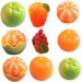 HEMOTON 50 Pcs tangerine Hair ring three-dimensional Grape photography props phone case simulated fruit adornment resin charms decorations patch fake fruit model miniature - Buy Online on SooperMarket.com