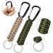 5-Piece Paracord Key Pendant Set with Carabiner & Lanyard - Survival Gear for Outdoor Camping Hiking - Unisex Key Ring Hook - Buy Online on SooperMarket.com