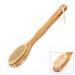MCUILEE Wooden Brush Bath Brushes Body Brush Massager Shower Brush Long Handle Bath Back Brush with Bristles