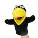lilizzhoumax Simulation Crow Hand Puppet Plush Toy Stuffed Animal Plush Fluffy Crow Cute Role-Playing Child Interactive Early Education Toys Home Decoration Animal Toys Gift for Kids