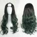 Harajuku Fashion Long Wavy Curly Fluffy U Shaped Wigs Heat Resistant Synthetic Fibre Mixed Gradient Dark Roots Hair for Girls 28inches H K K