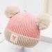 Clysburtuony Newborn Handmade Knitted Crochet Cap - Pink&Gray - 0-3 Months - Buy Online on SooperMarket.com
