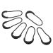 Patikil 15pack zipper Trains Replacement Extension cable Handle Fastening Label Label Expansion Fixing For Luggage Backpacks Jackets U Form Black