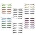 BELLIFFY 6pcs Eyeliner Eyelash Tape Double Eyelid Stickers Adhesive Eye Line Strip Double Eyelid Tape Plastic