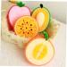 3-Piece Fruit Shaped Cartoon Bath Sponge Set | Bathroom Cleaning Supplies - Buy Online on SooperMarket.com