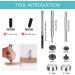 15mm Stainless Steel Snap Fasteners Kit for Leather Craft - 45 Set Snaps with Tools, 3 Colors - Ideal for Windbreaker, Shirts, Jackets, Backpacks, Wallets - Buy Online on SooperMarket.com