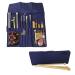 Yazzii Knitting Needles Case - Travel Organizer for Knitting Needles - Rolling Organizer Case Navy