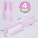 Yebeauty Nail Brush Fingernail Cleaner 4 Pack - Hand and Toe Scrubbing Brush for Pedicure - Clear Pink Plastic Nail Scrubber - Buy Online on SooperMarket.com
