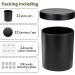 12 Pack 10oz Glass Candle Jars with Lids and Labels - Matte Black Empty Candle Jars for Making Candles Bulk Containers - Buy Online on SooperMarket.com