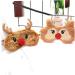 Shop NOLITOY 4 Pcs Animal Eye Masks | Plush Rudolph Eye Cover for Travel & Sleep | Soft Blindfolds for Comfort & Style - Buy Online on SooperMarket.com
