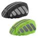 Lama 2 pieces bicycle helmet rain cover waterproof helmet cover unisex rain protection rain cover helmet protection rain cover rain hood hate for men children pattern 2 black+green