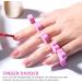 Peach Heart Toe & Finger Separator Set - 24 Pieces | Nail Art Pedicure Tool - Buy Online on SooperMarket.com