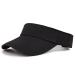 Zando Sun Visors for Women Men Sport Outdoor Visor Hat Unisex Tennis Golf Visor Adjustable Summer Hats UV Protection Cap One Size C Black