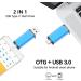 64GB USB C Flash Drive Alihelan 2 in 1 OTG Dual Type C Thumb Drive | USB 3.0 Pen Drive Memory Stick - Blue 64GB - Buy Online on SooperMarket.com