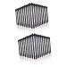 Baluue 40 Pcs Double Eye Shadow Makeup Eye Shadow Brush Applicator Blending Brush Eyeshadow Plastic Black