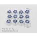 24PCS Rhinestone Flower Spiral Hair Pin - Crystal Twisters Coils Clips for Wedding Bridal Hair Accessory (Blue) - Buy Online on SooperMarket.com