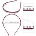 Quesuc 10 Pieces Unisex Metal Teeth Comb Hair Hoop Hairband Headband Hair Accessories Multicolor - Buy Online on SooperMarket.com