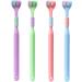 Buy 4PC Manual Toothbrush Set - 3 Page Bristle Path for Complete Dental Care - International Shipping - Buy Online on SooperMarket.com