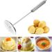 Hemoton Carrot Cookware 2pcs Potato Masher Stainless Steel with Fine Mesh Platter Fruit Cooking Tools for Bead Fruits Yams Baby Food (Silver) Garlic Smasher Press - Buy Online on SooperMarket.com