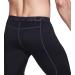 Shop TSLA Men's Thermal Compression Underwear | Winter Sports Leggings with Fleece Lining - Heatlock Technology | Black & Charcoal - Buy Online on SooperMarket.com