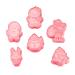 Cabilock 12 Pcs Biscuit Mold Christmas Embossing Mold Silicone Chocolate Mould Tool 3D Pink Pp Household