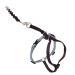 PetSafe Come with Me Kitty Harness and Bungee Leash Harness for Cats Large Black/Silver Black / Beige Large