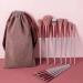 Makeup Brushes Set 13 Pieces Soft Blending Face Powder Concealer Cosmetics Tool Kit for Coverage Precision Makeup Application (Brown)