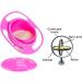 360 Degrees Gyro Bowl - Unspillable Snack Toddler Bowl - Anti Spill Magic Bowl for Babies and Kids - Pink - Buy Online on SooperMarket.com