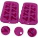 HOMSFOU 6 Pcs Silicone Chocolate Mold Silicone Baking Halloween Fondant Halloween Chocolate Polymer Clay Molds Jelly Molds Desserts Molds Bath Purple Silica Gel Tool Multifunction 21X11X2CMx3pcs Purplex3pcs - Buy Online on SooperMarket.com