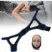 Adjustable Breathable Anti-Snoring Chin Strap - Black with Blue Edge - Buy Online on SooperMarket.com