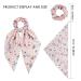 NAIHOD 10Pcs Floral Chiffon Hair Scarf Scrunchies - Women & Girls Elastic Hair Ties with Bowknot - Buy Online on SooperMarket.com