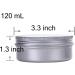 4oz Aluminum Tin Jar Refillable Containers - 12 Pack | 120ml Round Tin Bottle for Cosmetic, Lip Balm, Cream - Buy Online on SooperMarket.com