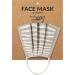 Reusable Non-Medical Reversible Double Sided Cloth Face Off White and Gray - Parker Print and Solid