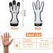 VISEMAN Genuine Leather Archery Finger Guard Gloves - Compound Recurve Bow & Arrow Protector | Outdoor Hunting Gear - Small Black - Buy Online on SooperMarket.com