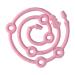 Topincn toys seat belts stretchy silicone pacifier clips adjustable baby bottles toys bite ring dishwear straps for strollers (pink)
