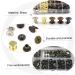 EXCEART 100 Sets Lash Rivet Boxed Diy Crafts Brass Rivets Double- Sided Rivets Diy Studs Self Made Component Assorted Color 0.8x0.8cm - Buy Online on SooperMarket.com