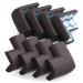 Soft Baby Proofing Corner Guards & Edge Protectors - Pre-Taped Table Corner Protector, Child Safety Furniture Bumper, Sharp Corner Cushions, 8 Pack, Brown Brown Large (Pack of 8)